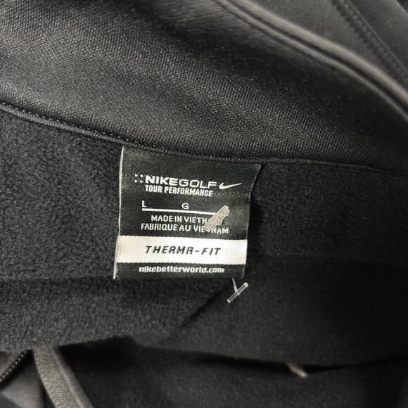 Nike Golf Tour Performance Therma-FIT Full Zip Jacket Black Men's Size L - Picture 7 of 9